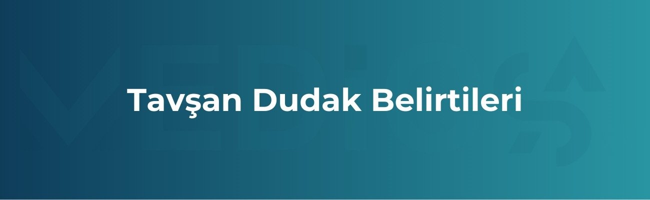 Tavşan Dudak Belirtileri 